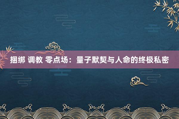 捆绑 调教 零点场：量子默契与人命的终极私密